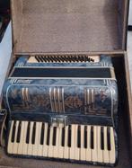 Accordeon met koffer vintage model, Gebruikt, Overige formaten, Toetsaccordeon, Met koffer