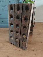 Houten Champagnerek / Wijnrek - 15 x 2 flessen, Huis en Inrichting, Gebruikt, 50 tot 75 cm, Ophalen of Verzenden, 25 flessen of meer