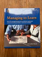 Managing to Learn - John Shook, Ophalen of Verzenden, Zo goed als nieuw, Management