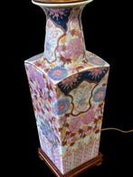 Famille rose chinese vaas lamp, Antiek en Kunst, Antiek | Lampen, Ophalen of Verzenden