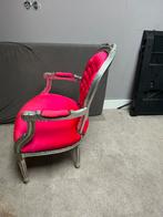 Barokstoel prinsessen fuchsia kleur, Huis en Inrichting, Fauteuils, Ophalen of Verzenden, Zo goed als nieuw