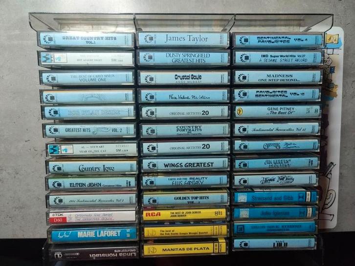 Cassettebandjes Collectie - Diverse Genres 39. Stuks, Cd's en Dvd's, Cassettebandjes, Gebruikt, Voorbespeeld, Pop, 26 bandjes of meer