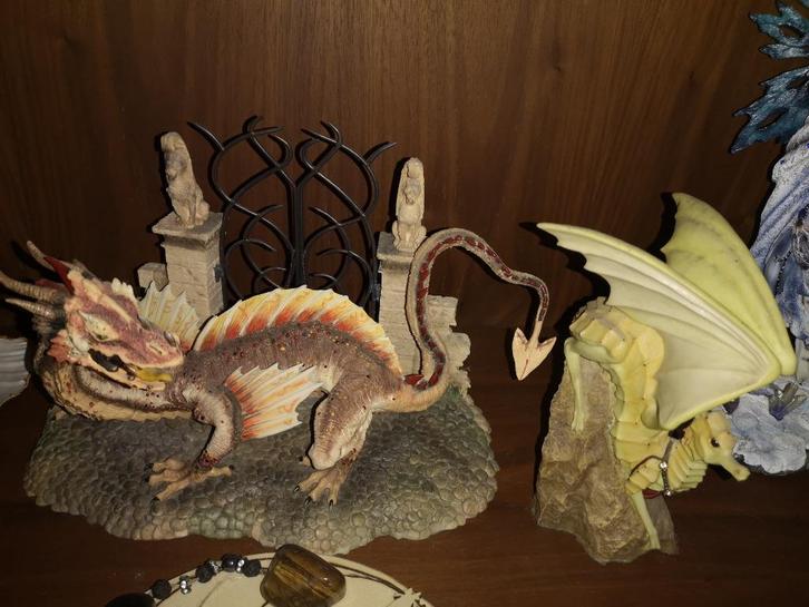 Enchantica draken, gatekeeper&carrier dragon beelden fantasy, Verzamelen, Beelden en Beeldjes, Zo goed als nieuw, Fantasy, Ophalen of Verzenden