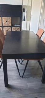 Ikea Bjursta uitschuifbare eettafel, Gebruikt, 100 tot 150 cm, Vier personen, Rechthoekig