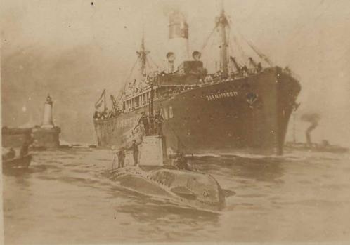 JV482A Duitsland Havenmonding Onderzeër Passagiersboot 1910, Verzamelen, Ansichtkaarten | Buitenland, Ongelopen, Duitsland, Voor 1920