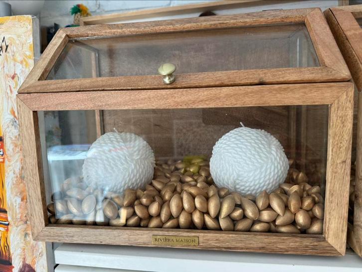 Riviera maison boxen 2 stuks zgan, Huis en Inrichting, Overige Huis en Inrichting, Zo goed als nieuw, Ophalen