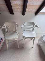 Set van 2 witte thonet stoeltjes – goede staat, Ophalen, Twee, Wit, Zo goed als nieuw