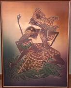 Ingelijst batik kunstwerk, Antiek en Kunst, Ophalen