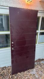 Voordeur / poortdeur, Doe-het-zelf en Verbouw, Ophalen, 80 tot 100 cm, 200 tot 215 cm, Hout