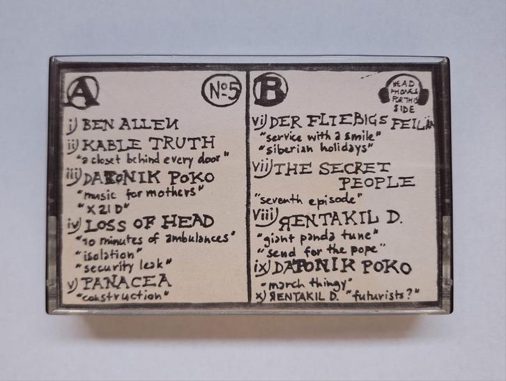 Audiocassette Nightsoil 5 Futurists?, Cd's en Dvd's, Cassettebandjes, Zo goed als nieuw, 1 bandje, Ophalen of Verzenden