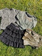Kleding zwart/groen setje meisje mt140, Ophalen of Verzenden, Zo goed als nieuw
