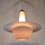 Vintage Hanglamp Matglas jaren 1960, Ophalen, Gebruikt, Mid Century Modern Design, Glas
