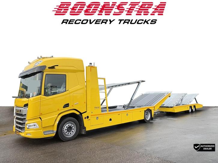 DAF XD 410 Tijhof 6-lader TA-12000 Winde Led Standairco *Nie, Auto's, Vrachtwagens, Bedrijf, Te koop, ABS, Achteruitrijcamera