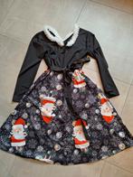Leuke Kerstjurk met Kerstman print, Zwart, Maat 42/44 (L), Ophalen of Verzenden, Zo goed als nieuw