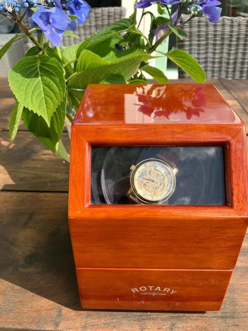 rotary skeleton automatic, Sieraden, Tassen en Uiterlijk, Horloges | Heren, Zo goed als nieuw, Polshorloge, Overige merken, Overige materialen
