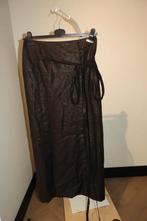 Pauw Amsterdam linnen wikkel rok maxi rok bruin 2/M, Maat 38/40 (M), Bruin, Verzenden, Pauw