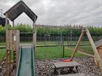Houten Speeltoestel-speeltoren +glijbaan 120 platform(groot), Ophalen, Zo goed als nieuw, Glijbaan