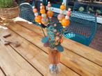 Houten kralen bloemen, Huis en Inrichting, Woonaccessoires | Kunstplanten en Kunstbloemen, Ophalen of Verzenden
