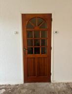 Houten Binnendeur met Glas, Ophalen, Gebruikt, 80 tot 100 cm, Binnendeur