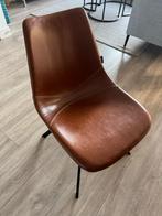 congnac lederen stoelen 5 stuks, Huis en Inrichting, Stoelen, Ophalen of Verzenden, Zo goed als nieuw, Leer