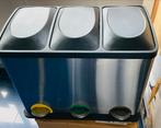 3-delig afvalbak. Prullenbak. NIEUW, Kunststof, Met pedaal, Nieuw, 40 liter of meer