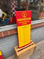Vredestein Emaille Bord - Vintage Reclamebord Persoonenwagen, Antiek en Kunst, Ophalen