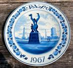 Delft blauw wandbord porceleyne fles CL:1967, Antiek en Kunst, Ophalen of Verzenden
