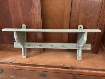 Brocante houten kapstok / wandrek beschikbaar voor biedingen