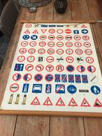 Oude schoolposter verkeer - 92x70cm, Antiek en Kunst, Ophalen of Verzenden, Overige thema's