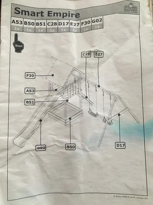 Wickey speeltoestel met glijbaan, schommels, cocoon schommel, Kinderen en Baby's, Speelgoed | Buiten | Speeltoestellen, Gebruikt