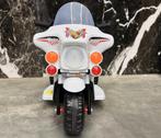 Politiemotor wit 6v Sirene - Verlichting -geluiden - Leder, Ophalen of Verzenden, Nieuw, Overige typen