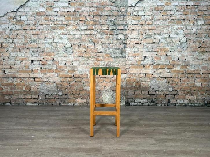 Gispen Hutten Berlage Barkruk groen bij TheReSales, Huis en Inrichting, Barkrukken, Ophalen of Verzenden