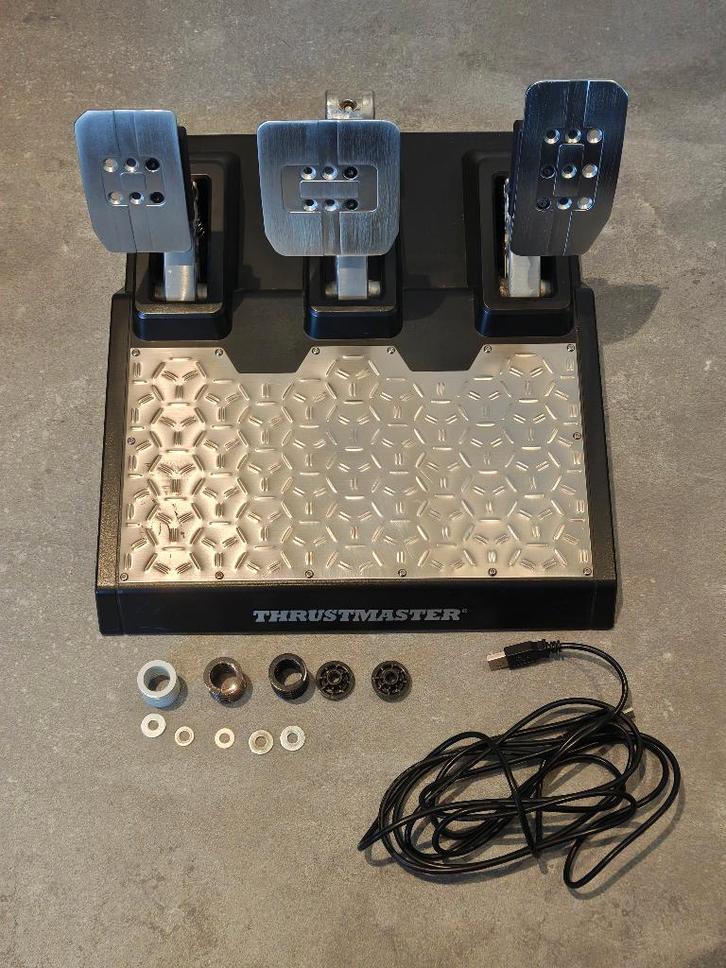 Thrustmaster T-LCM Loadcell Pedalenset, Computers en Software, Joysticks, Gebruikt, Ophalen of Verzenden