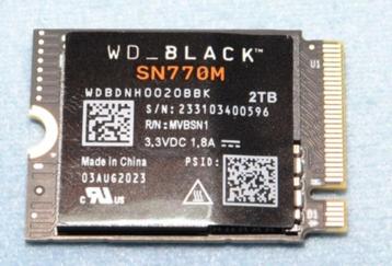 WD Black SN770M 2TB SSD 2230 M.2 beschikbaar voor biedingen