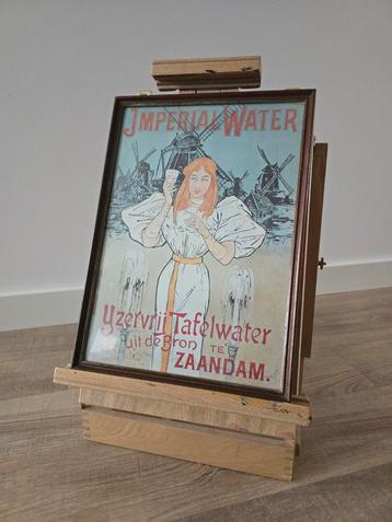 Zeldzame Lithografie reclame Imperial ijzervrij tafelwater  beschikbaar voor biedingen