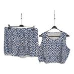 Zomerse tweedelige set blauw wit XXL, Ophalen of Verzenden, Nieuw, Blauw, Overige typen