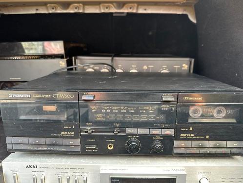 Pioneer CT-W500 – Vintage Double Cassette Deck, Audio, Tv en Foto, Cassettedecks, Dubbel, Overige merken, Auto-reverse, Tiptoetsen