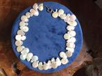 Platte zoetwater parel,parel ketting 45 cm,, Ophalen, Nieuw, Zilver