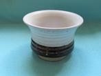 Vintage bloempot bruin beige keramiek Steninge Sweden 70s, Ophalen of Verzenden