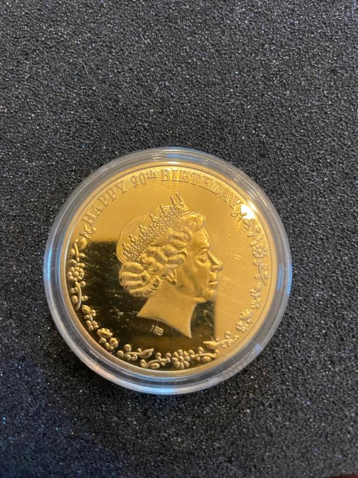 Munt - 90e Verjaardag Koningin Elizabeth II, Postzegels en Munten, Munten | Nederland, Losse munt, Overige waardes, Koningin Beatrix