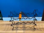 Zwart metalen stapelbaar wijnrek  ***ZGAN***, Ophalen of Verzenden, Zo goed als nieuw, Metaal, Minder dan 50 cm