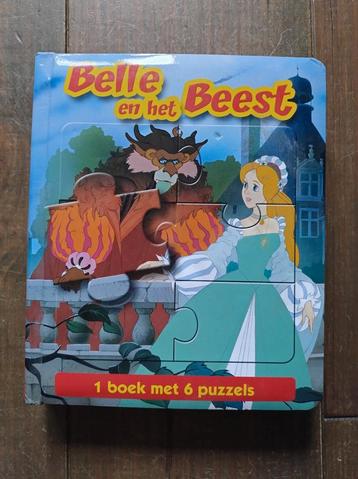 Boek Belle en het Beest met 6 puzzels beschikbaar voor biedingen