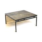 Vintage design salontafel jaren '60 '70 Brutalist retro, Gebruikt, 100 tot 150 cm, Verzenden, 50 tot 100 cm