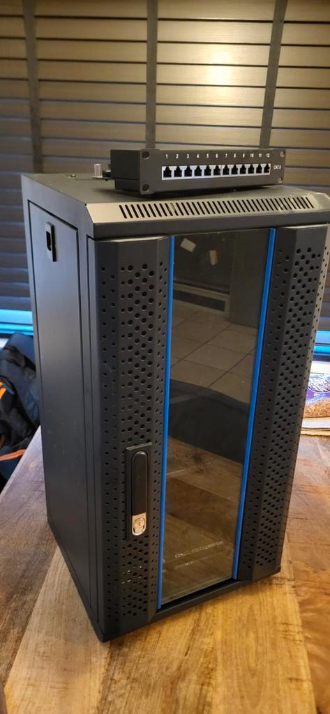 12U Server Rack - 10 inch - Glazen Deur - 312x310x618mm, Computers en Software, Serverkasten, Ophalen of Verzenden