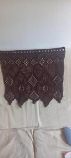 Bruine gehaakte gordijntjes, gratis, Huis en Inrichting, Stoffering | Gordijnen en Lamellen, Ophalen, Bruin, 50 tot 100 cm, Zo goed als nieuw