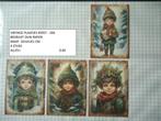 vintage plaatjes kerst kind ( 17 sets ) alleen verzenden, Ophalen, Nieuw, Kerst, Knipvel