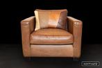 Molinari fauteuil in dikste selectie stierenleer, Ophalen of Verzenden, Zo goed als nieuw, 75 tot 100 cm, Leer