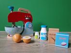Houten speelgoed: taart, mixer, servies en ontbijt, Kinderen en Baby's, Ophalen of Verzenden, Gebruikt, Overige typen