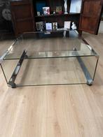 Glazen  salontafel van Galotti Radice, made in Italy, Huis en Inrichting, Tafels | Salontafels, Ophalen, Gebruikt, 50 tot 100 cm