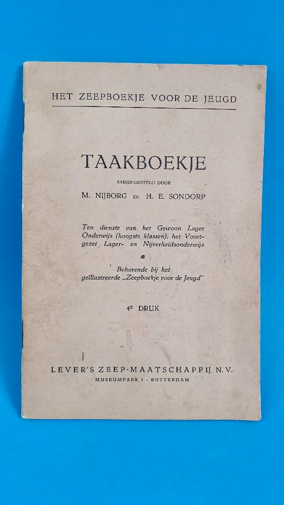 Taakboekje Zeepboekje voor de Jeugd, Lever Mij. 7B10, Boeken, Overige Boeken, Gelezen, Ophalen of Verzenden